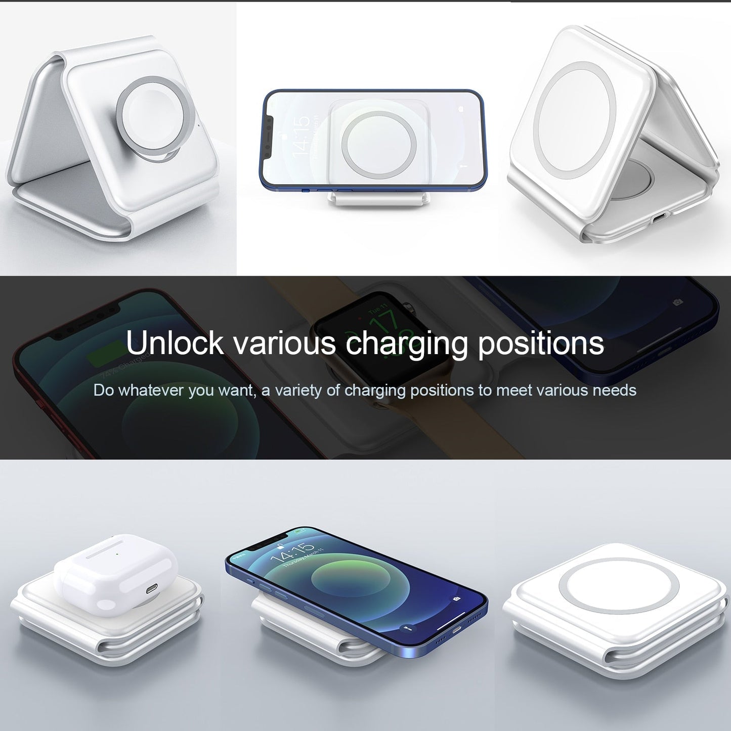 3-in-1 Foldable Magnetic Wireless Chargers